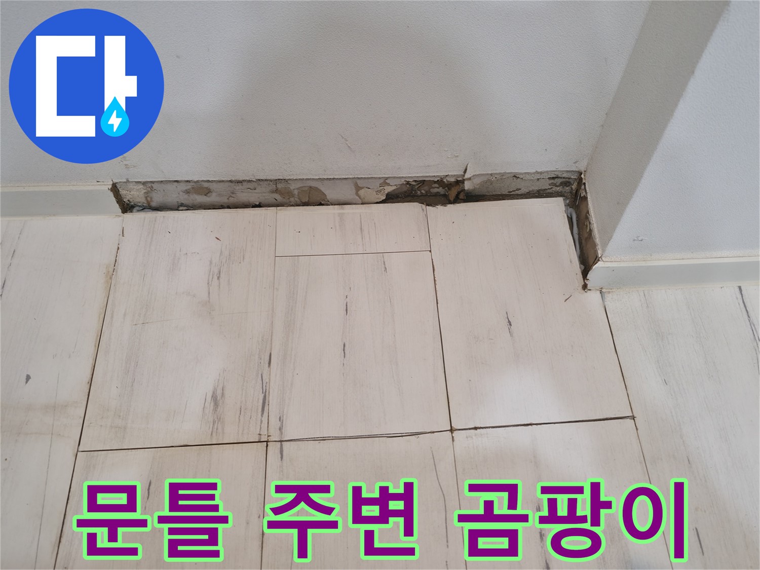 신림동 관악구 누수 - 문틀 주변 곰팡이 발견 - 건강에 해로워요!