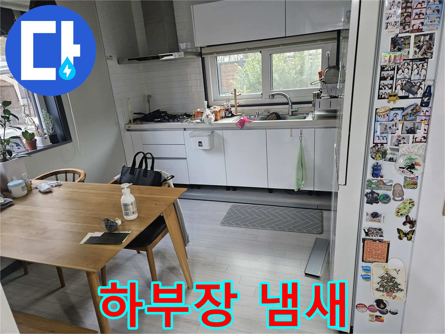 이천 백사면 주방 누수 - 싱크대 하부장 냄새 - 곰팡이 의심