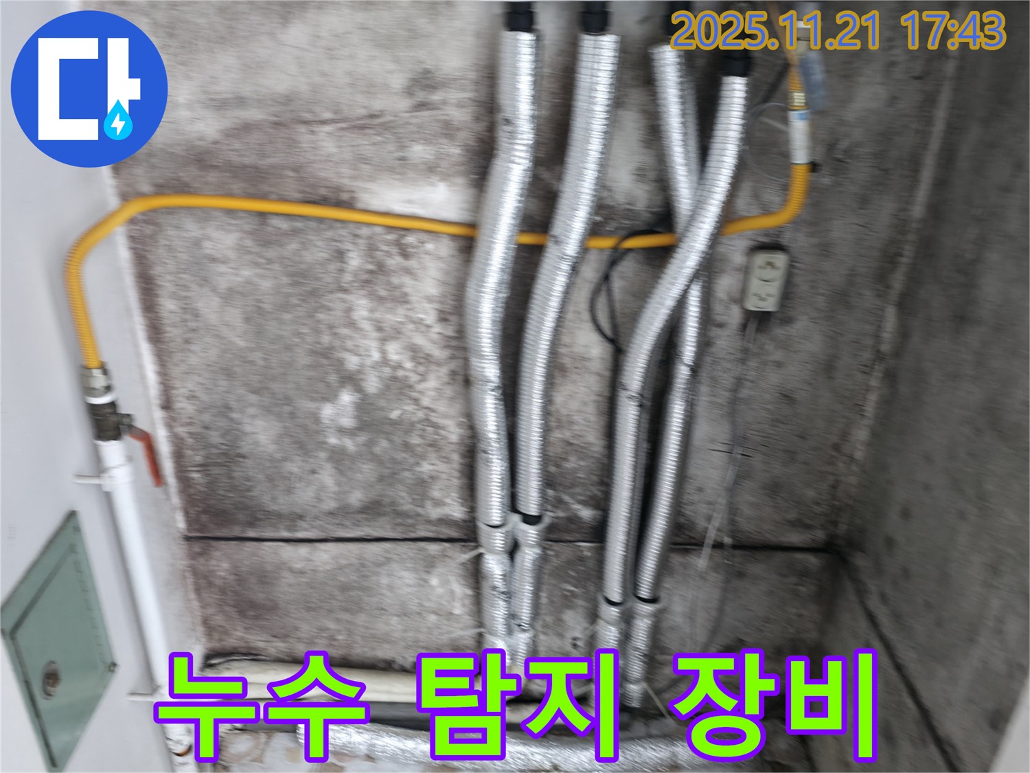 서대문구 홍제동 누수 현장에서 최첨단 누수 탐지 장비를 사용하여 누수 지점을 정확하게 탐지하고 있습니다 - 정확한 탐지로 불필요한 공사를 줄입니다.