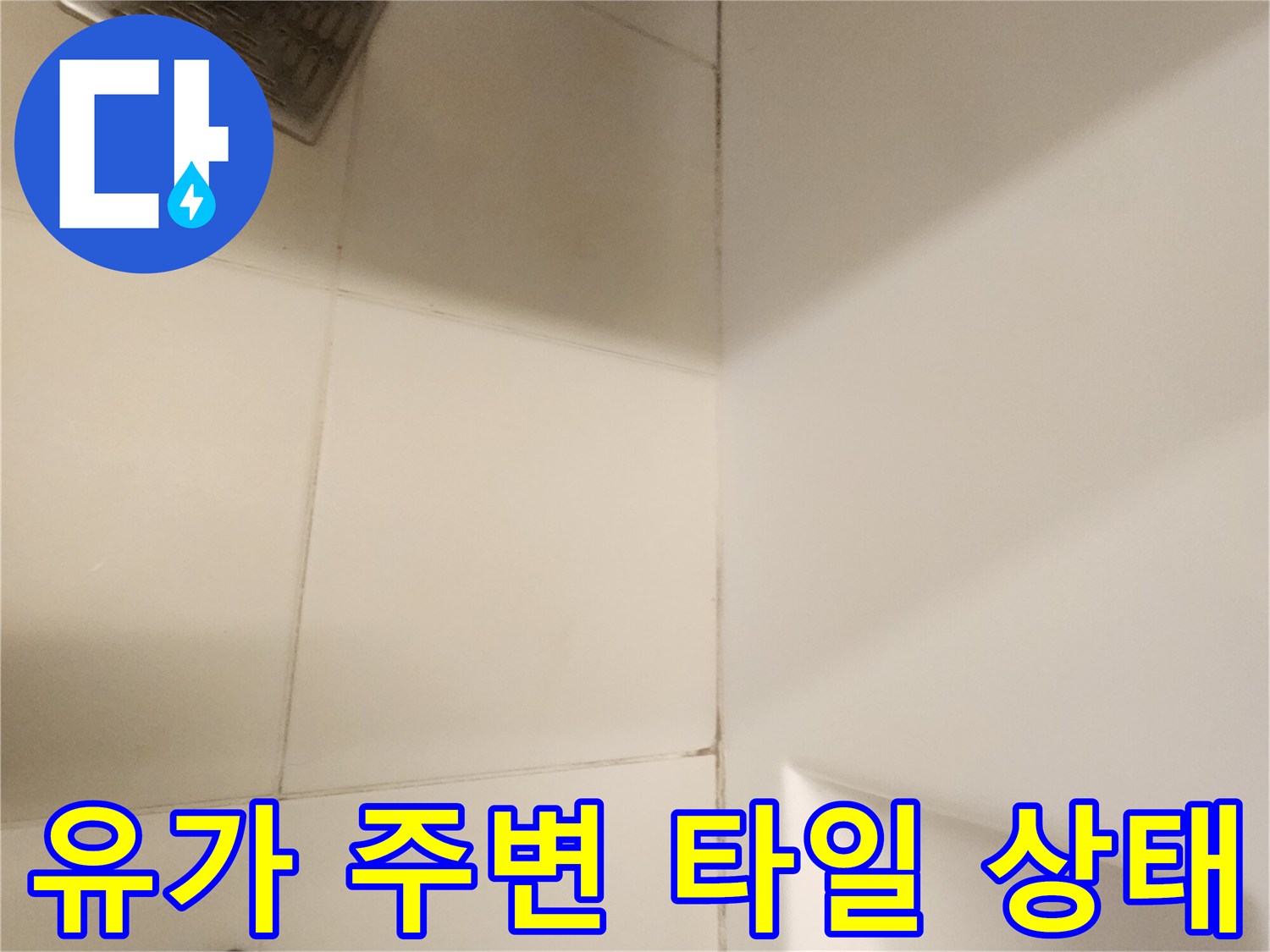 욕실-배수구-주변-타일-표면-점검-사진
