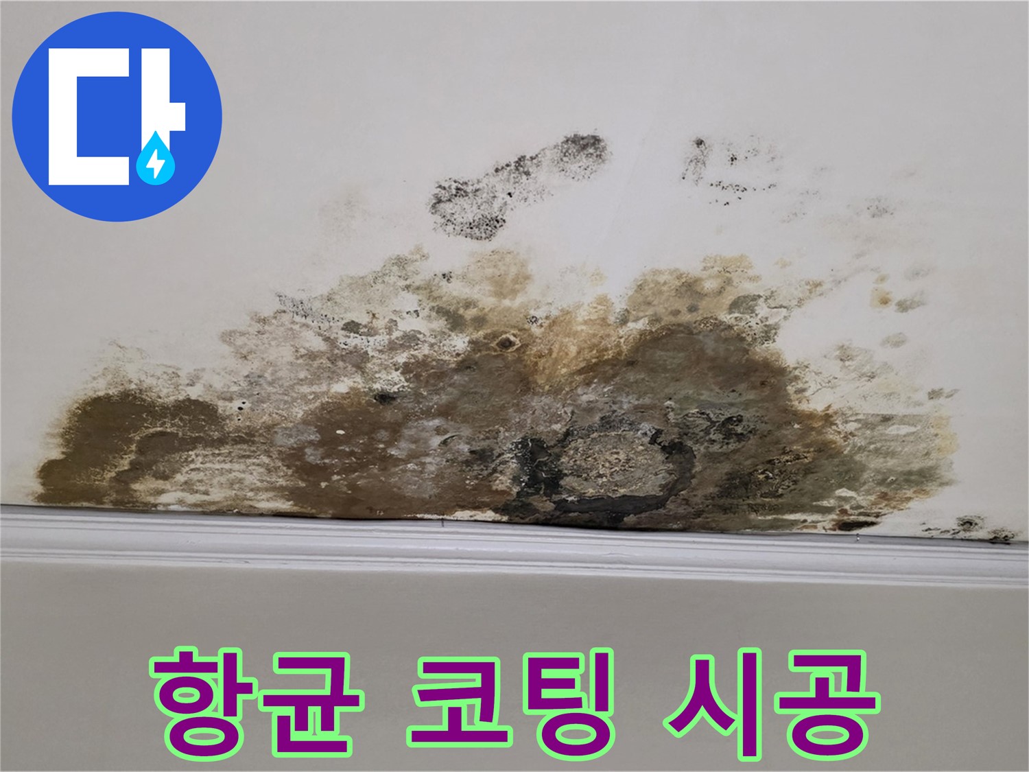마포구 용강동 현대홈타운 아파트 - 곰팡이 천장 - 곰팡이 방지 항균 코팅 시공