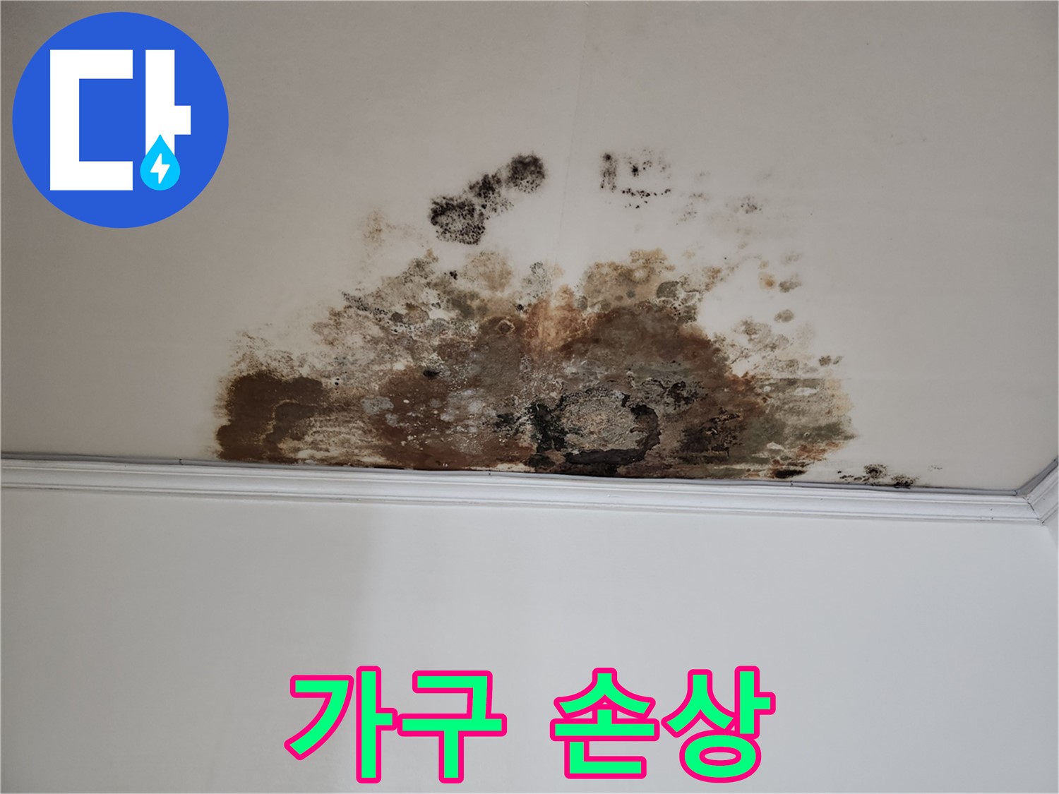 마포구 용강동 현대홈타운 천장 누수 - 가구 손상