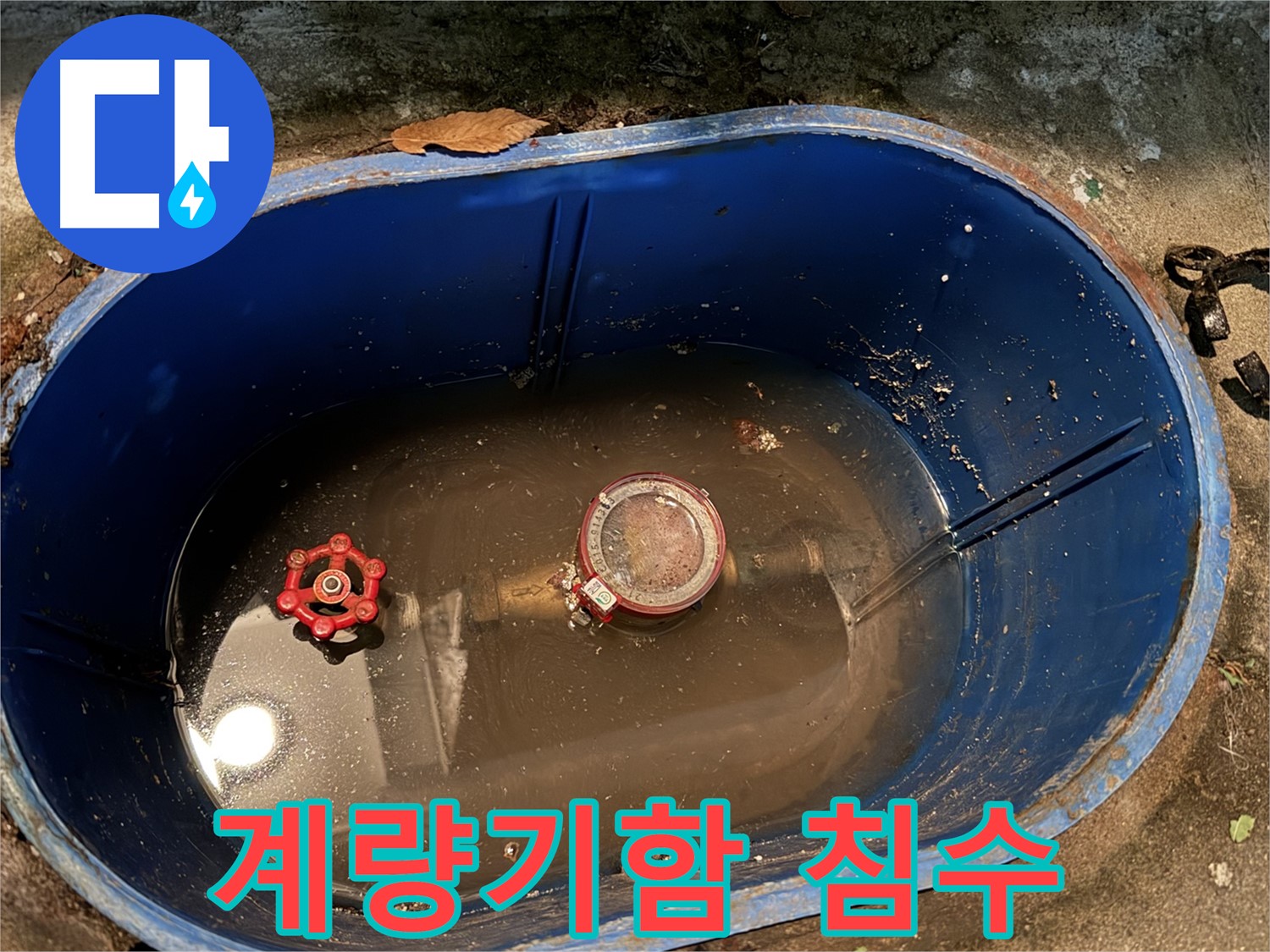 도봉구 창동 누수 - 계량기함 침수, 부동전 문제 의심