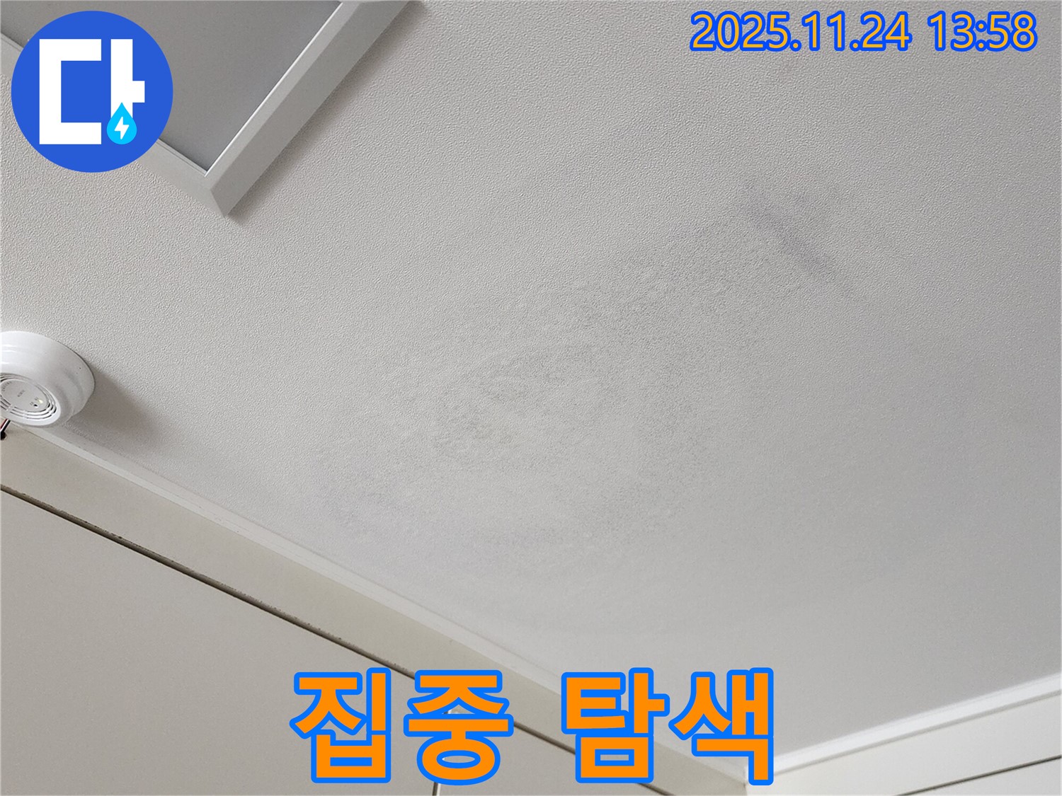 포천 가산면 누수 - 천장 텍스 젖은 부위 집중 탐색으로 누수 원인 찾기