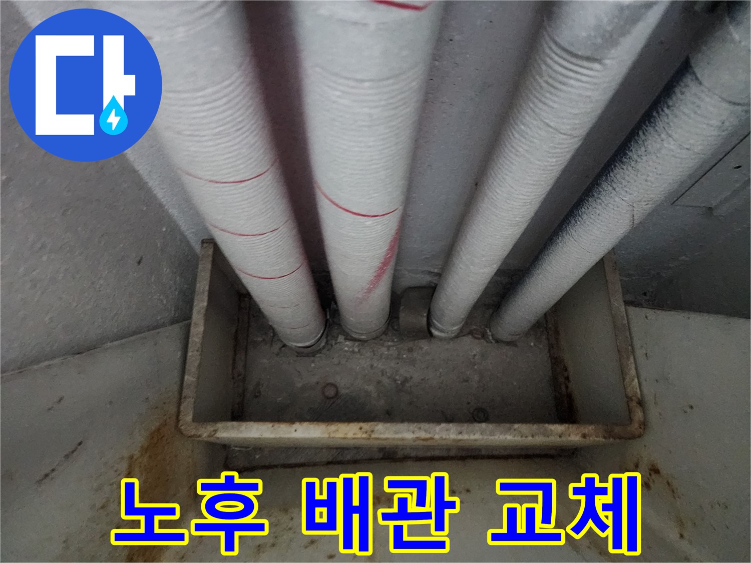 수원 장안구 정자동 아파트 누수 공사 - 노후 배관 교체로 누수 문제 해결