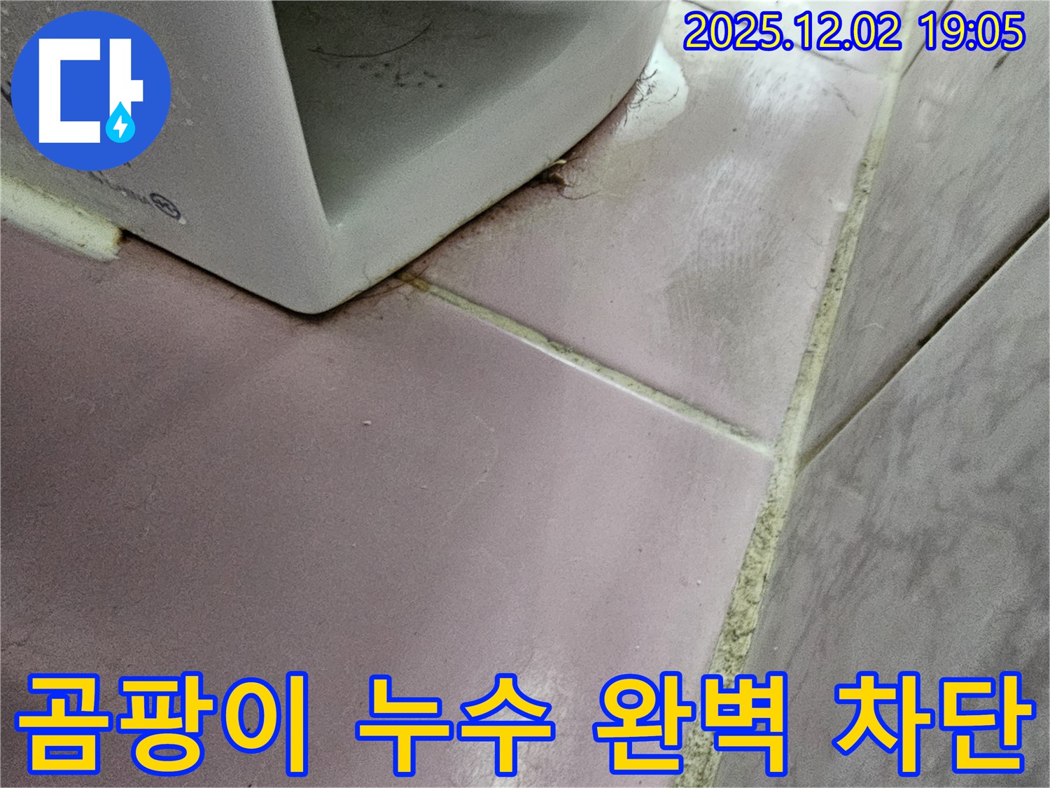 곰팡이 누수 차단 - 완벽 차단 시공으로 곰팡이 없는 깨끗한 욕실!