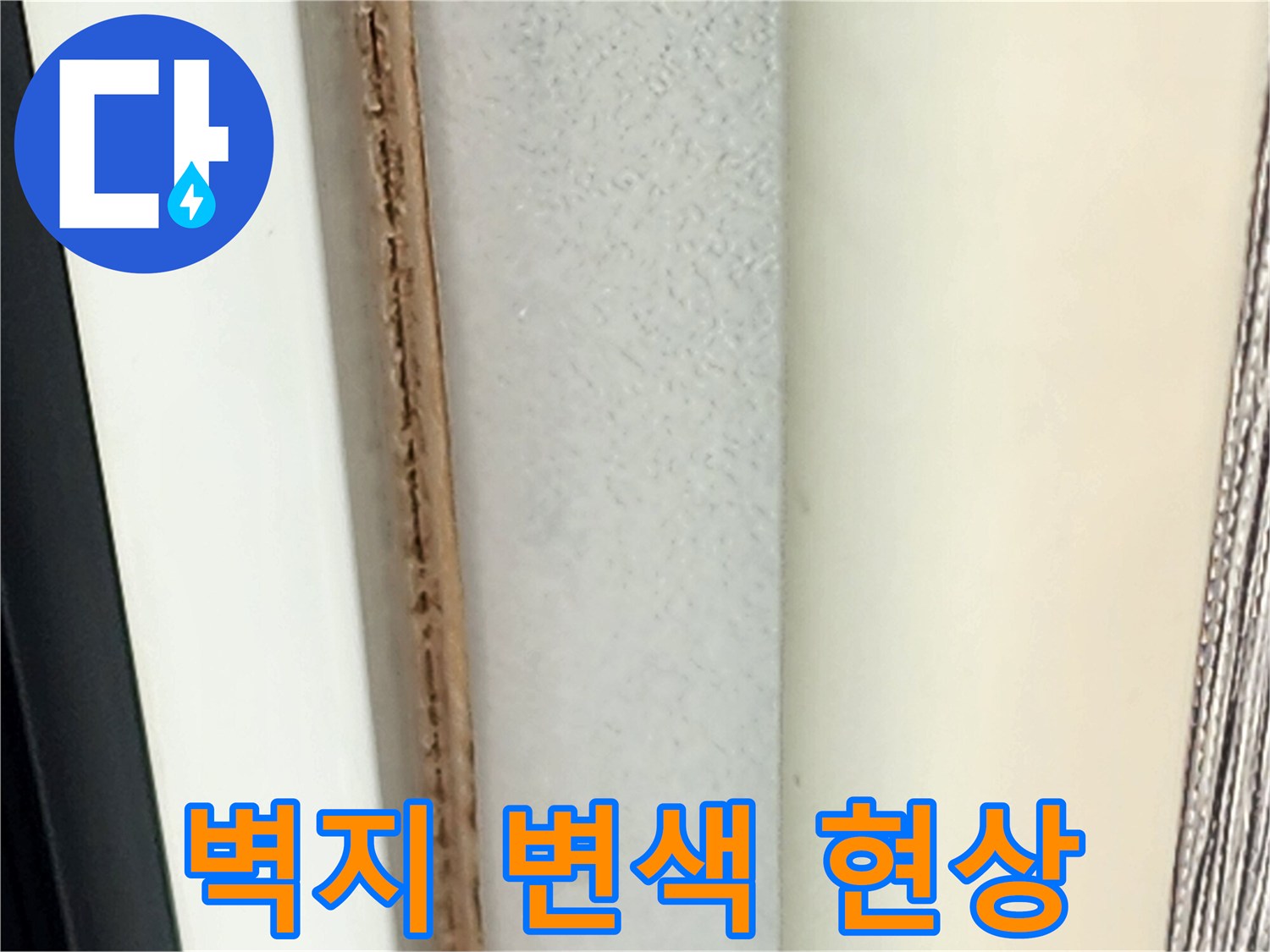 포천 영중면 주택의 벽지 변색 및 습기 발생 상태