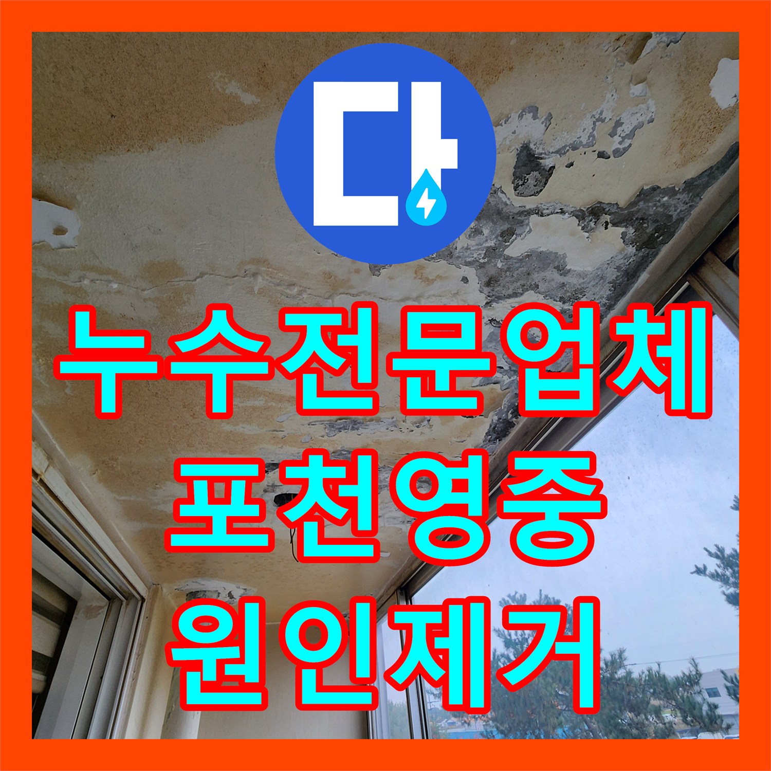 누수전문업체 주방 배수관 슬러지 제거로 베란다 천장 물샘을 잡은 포천시 영중면 현장