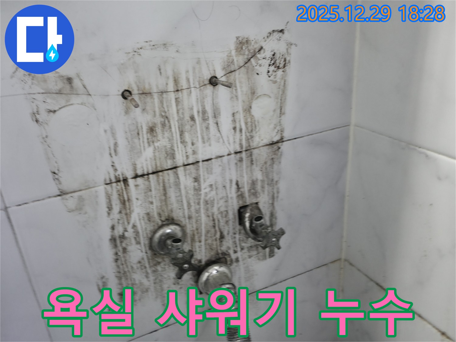 성북구 보문동 아남아파트 욕실 샤워기 누수 문제 해결 - 전문 기술과 장비를 사용하여 누수 원인을 정확하게 진단하고 해결했습니다.