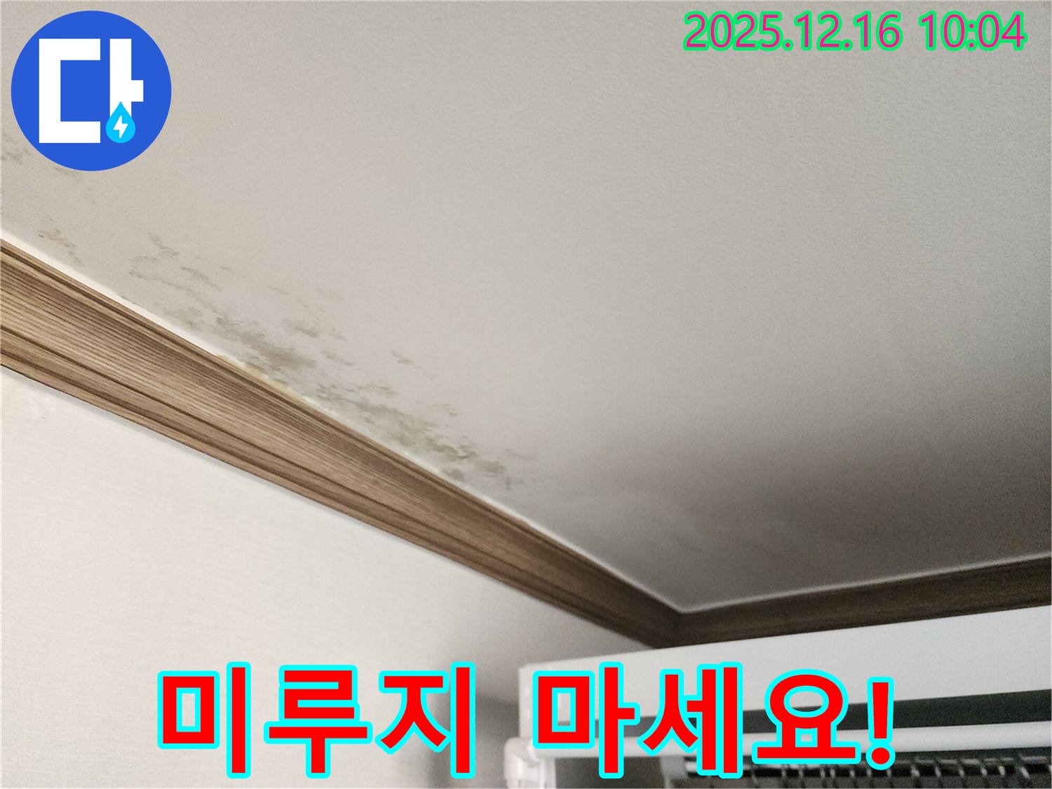 운천리 곰팡이 천장 - 누수 문제, 더 이상 미루지 말고 전문가에게 맡기세요!
