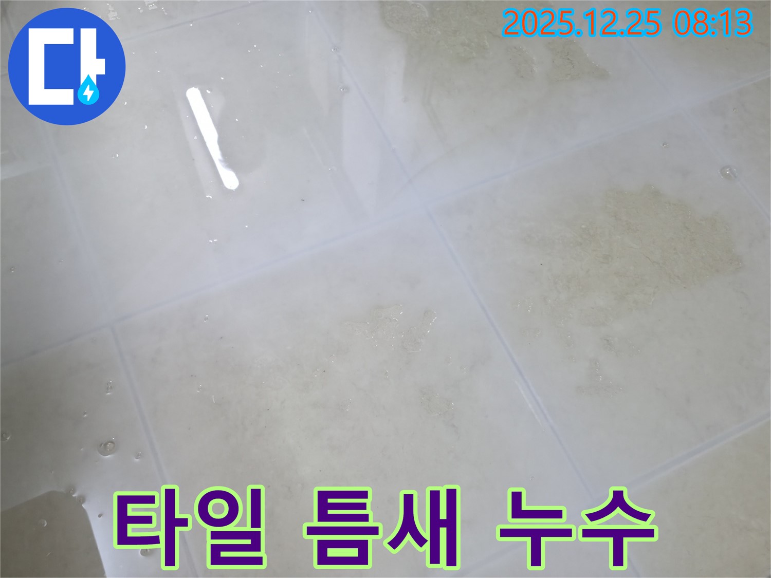 청평 경남아너스빌 타일 틈새 누수 - 꼼꼼한 시공으로 누수 문제를 완벽하게 해결했습니다.