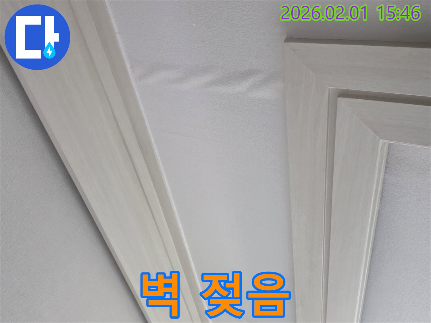 벽 젖음 - 벽이 젖어 곰팡이가 발생한 모습입니다. - 건강에 해로울 수 있습니다.