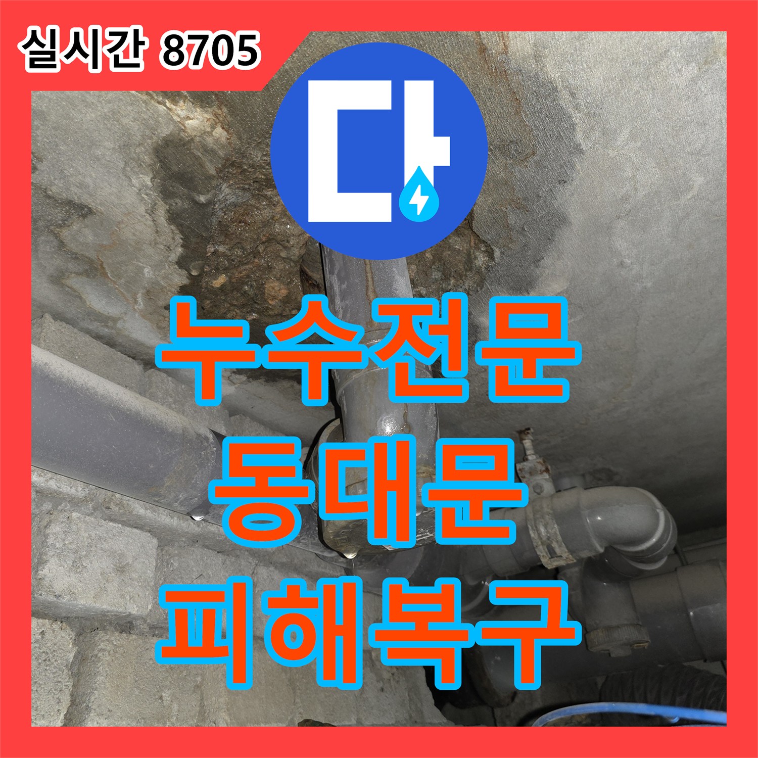 누수전문업체로 발생한 하수관 막힘으로 인한 역류성 누수를 친환경 방수재를 이용한 방수층 강화 공사 후 불편을 최소화하고 신속하게 문제를 해결해 드렸습니다 동대문구