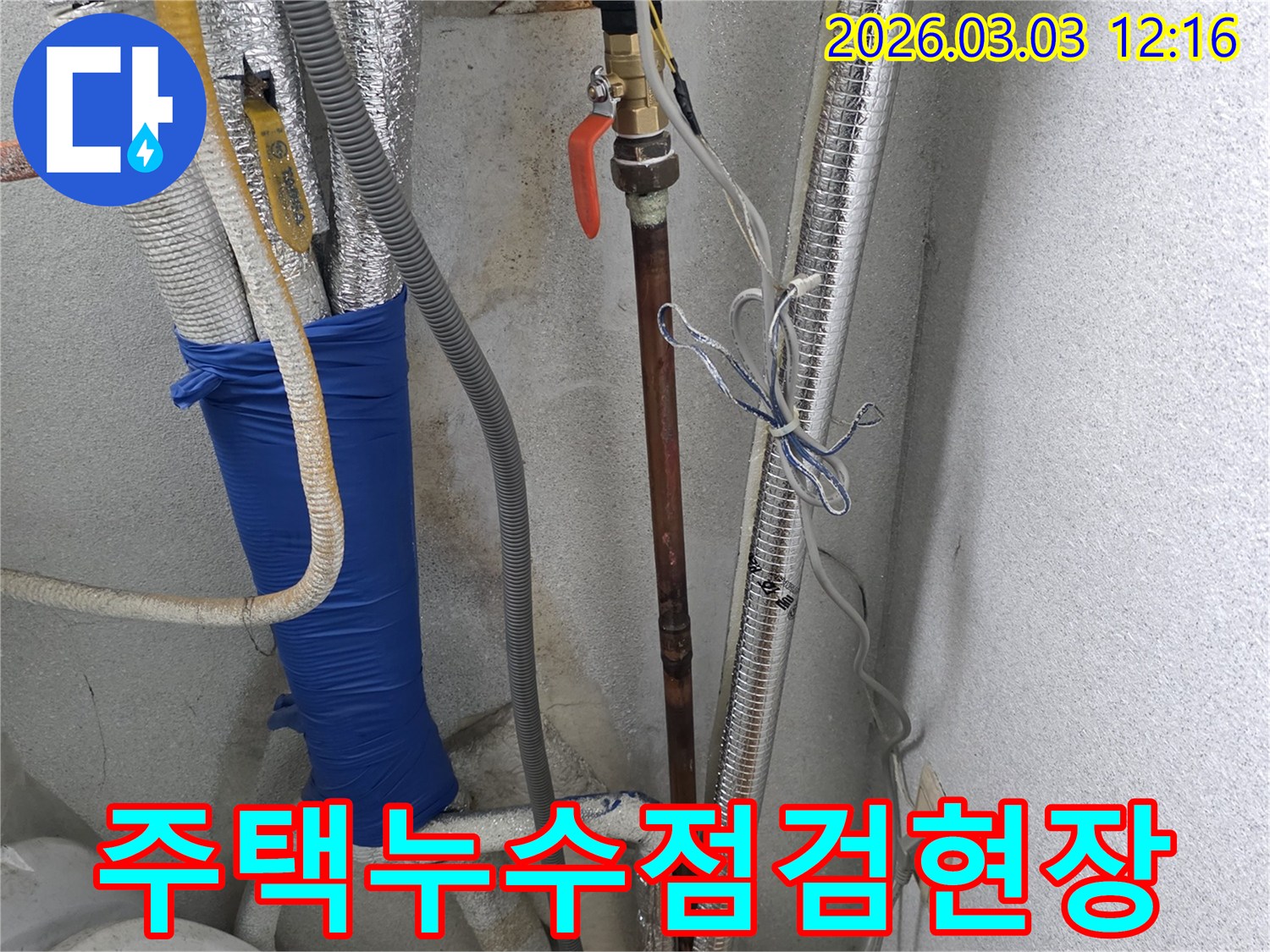주택-내부-배관에서-발생한-누수를-꼼꼼하게-점검하는-현장-사진입니다