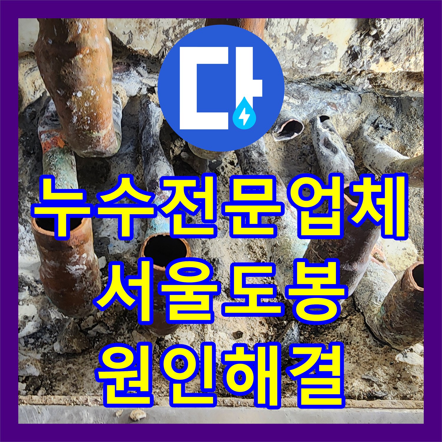 누수전문업체 타일 방수 후에도 계속되는 화장실 누수 동관 교체 사례 서울 도봉구