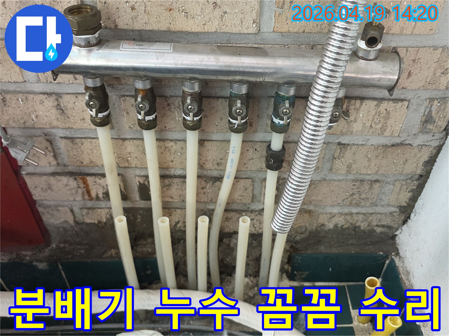숭인동 아파트-보일러 분배기-누수 문제-전문가의 꼼꼼한-수리 진행 현장