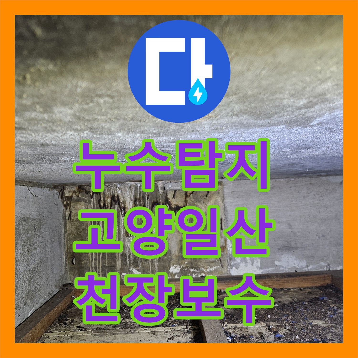누수탐지 2층 주택에서 시작된 물샘이 1층 상가 천장까지 이어진 사례 고양시 일산동구