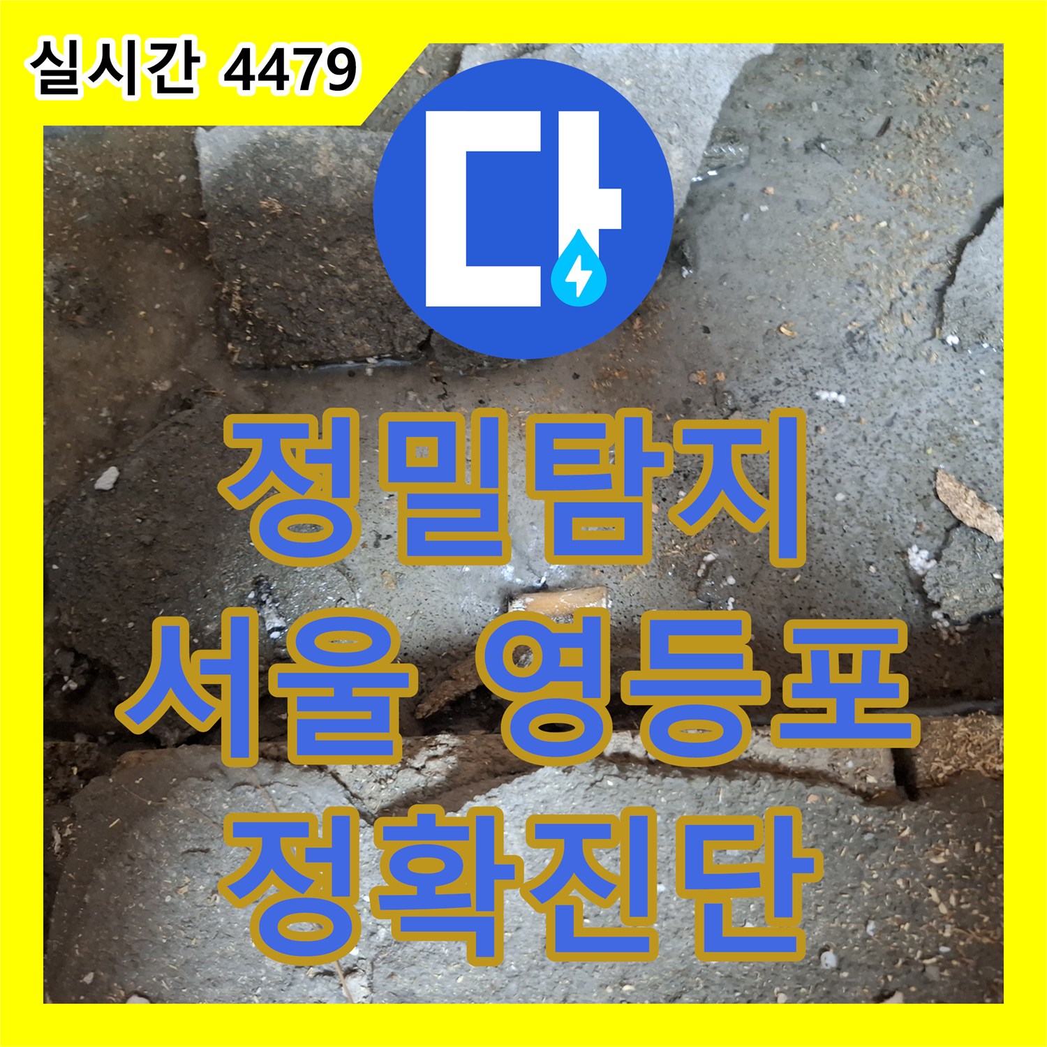 누수탐지전문, 현관 바닥에 스며든 물기로 인한 누수 문제 정확하게 탐지하고 공사한 영등포구 아파트