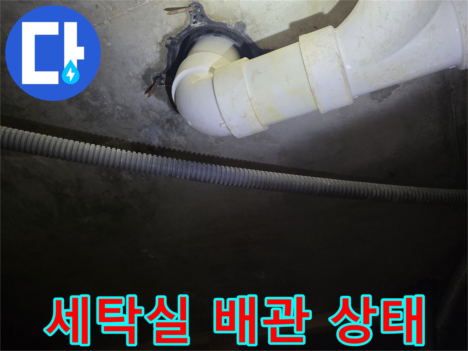 서대문구-세탁실-배수관-파손-부위-확인