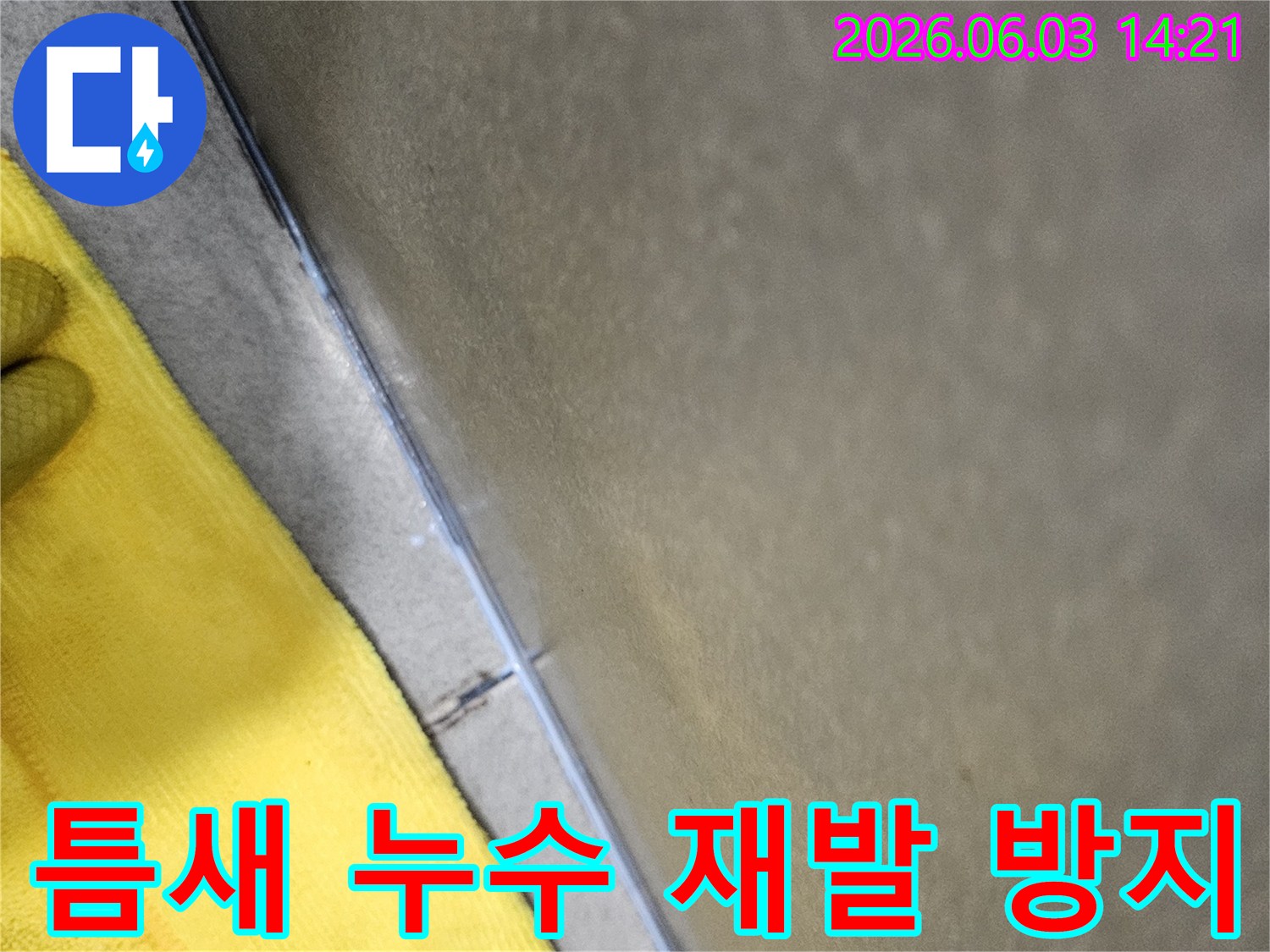 타일-틈새에서-발생한-누수의-재발을-방지하기-위한-정밀-점검-작업