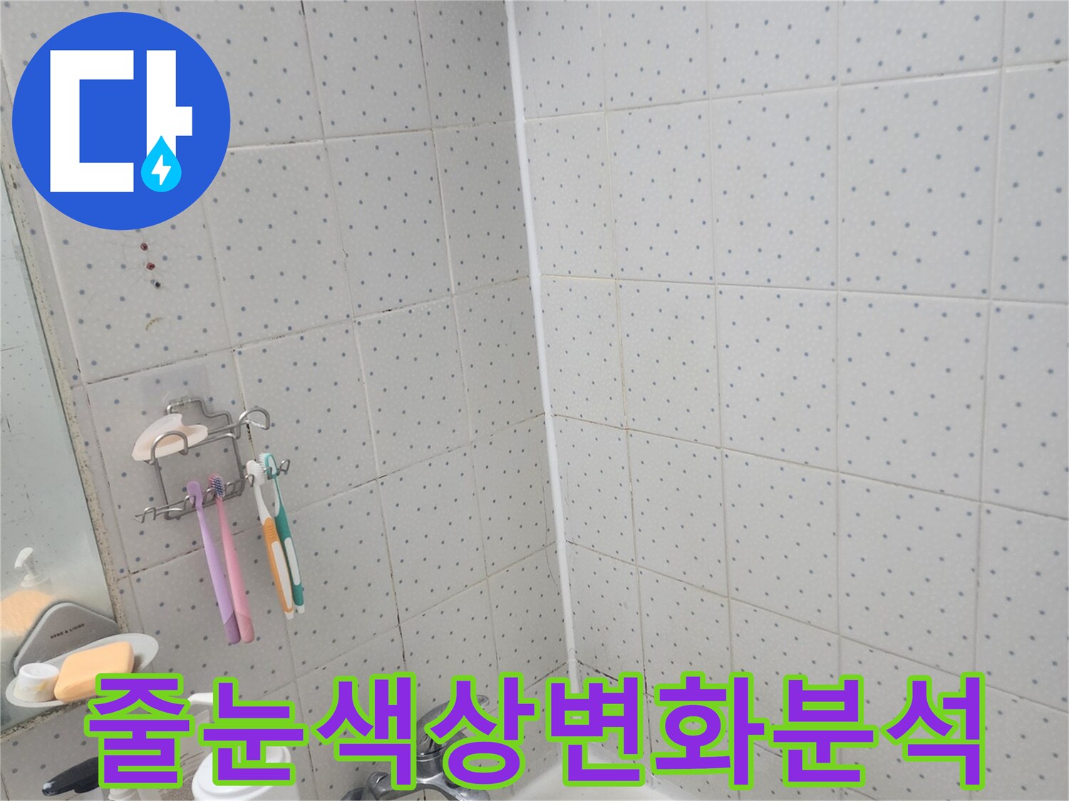 동대문구-사가정로-아파트-욕실-누수-타일-줄눈-색상-변화-분석-현장