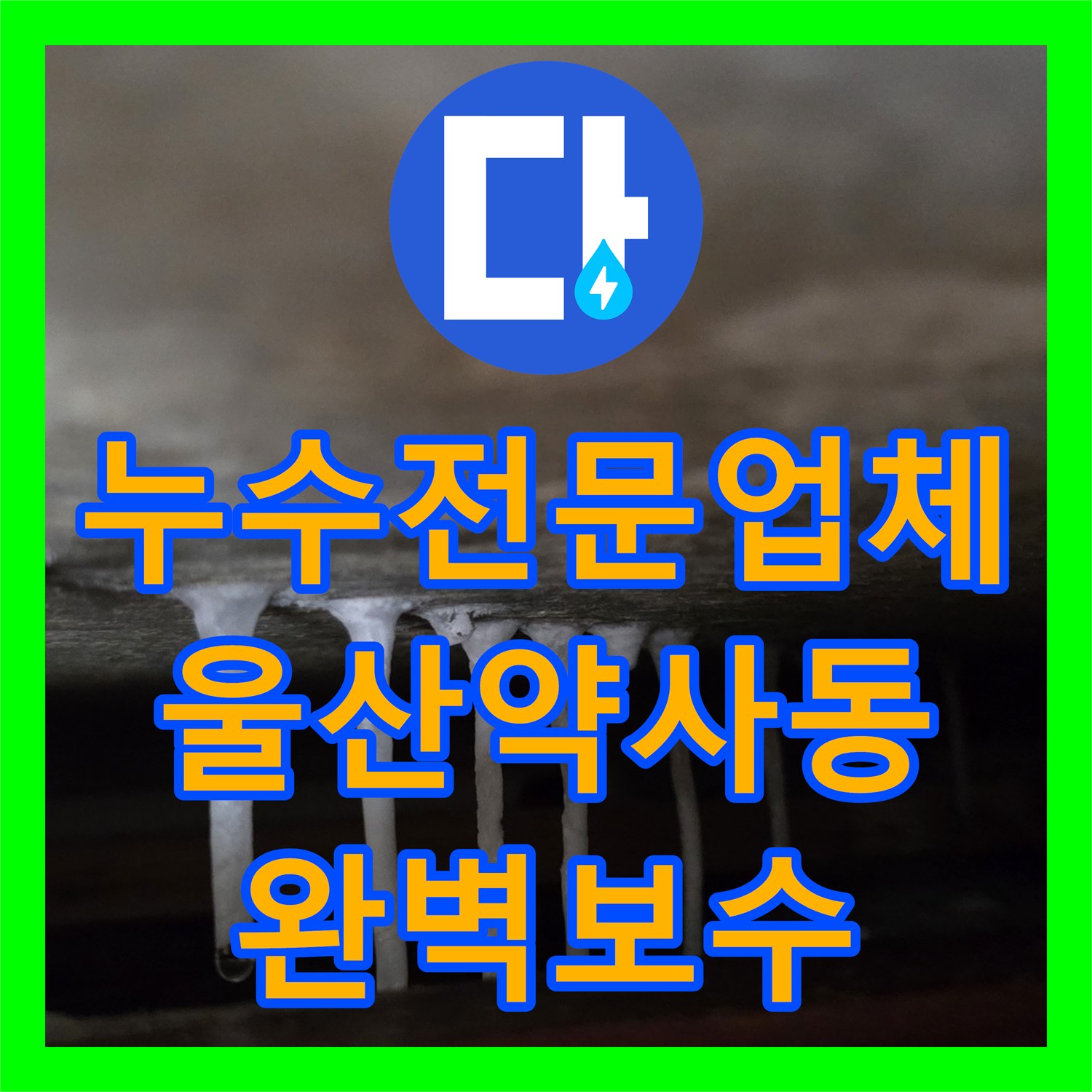 누수전문업체 도배 후 다시 시작된 안방 천장 물샘을 정밀하게 잡은 울산광역시 중구 약사동