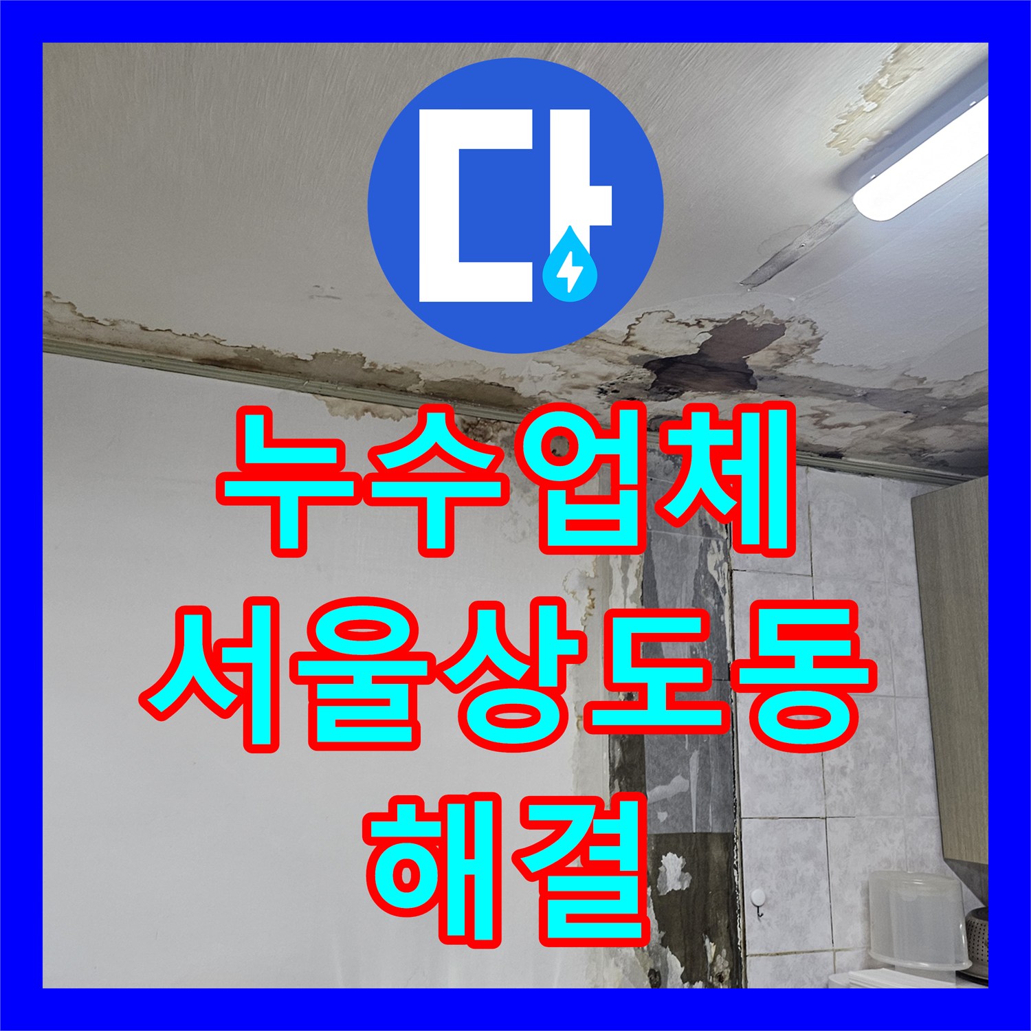 누수업체 서울 동작구 상도동 반지하 천장 물샘 원인 탐지와 배관 수리 후기