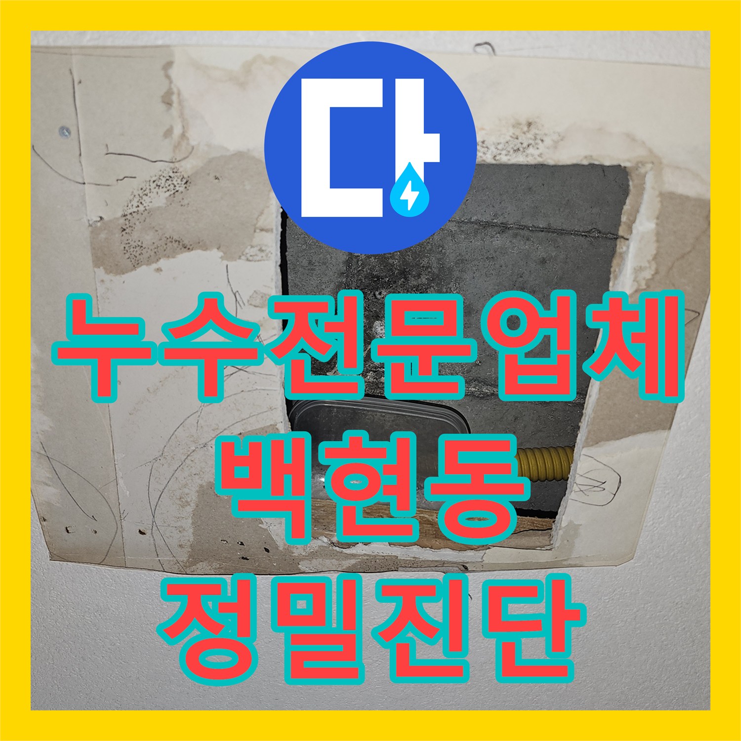 누수전문업체 단수 조치에도 멈추지 않은 천장 물샘 원인 분석 성남시 분당구 백현동