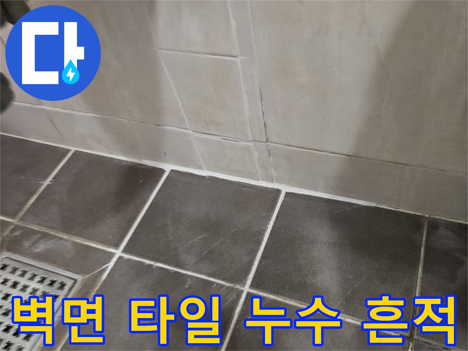 파주 아파트-벽면과 바닥 타일의 습기 침투 현상