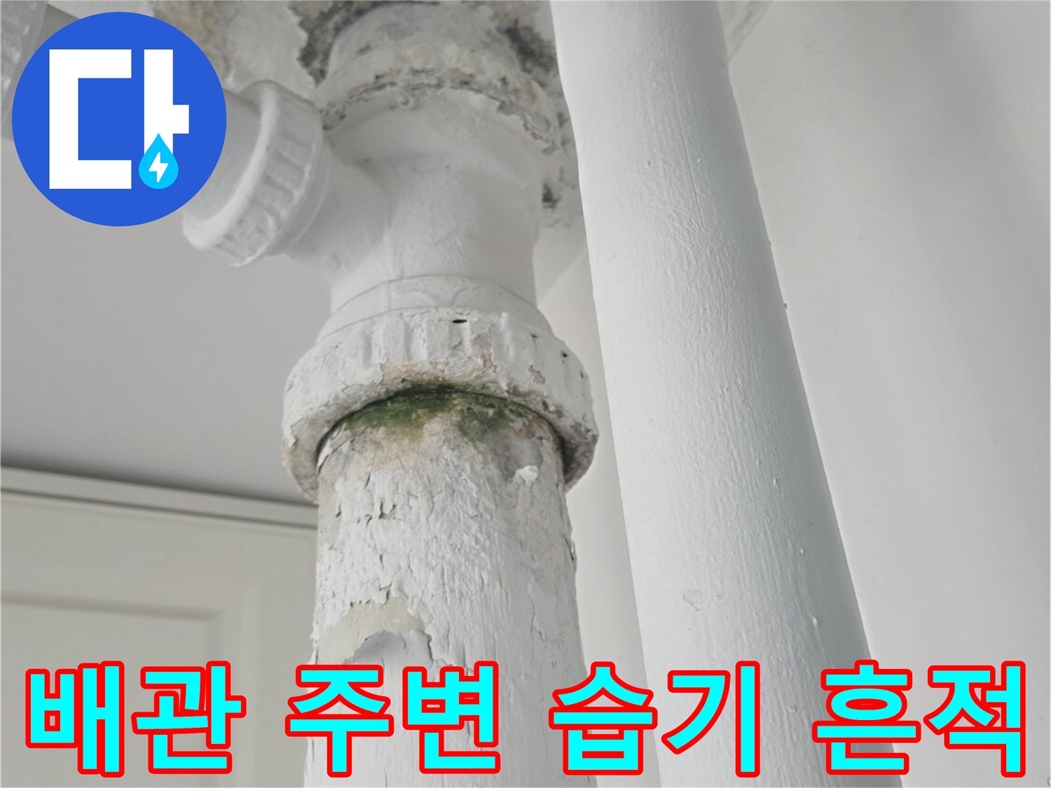물샘-현상이_발생한_베란다_배관_연결부의_상태