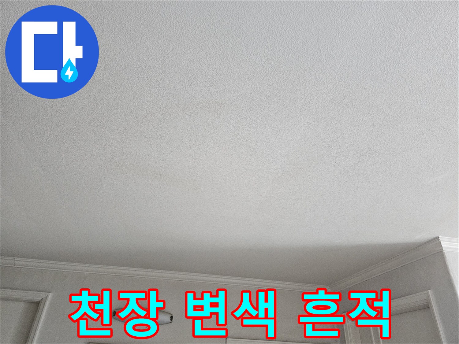 상계동 아파트 거실 천장의 미세한 물스밈 현상 - 정밀 점검